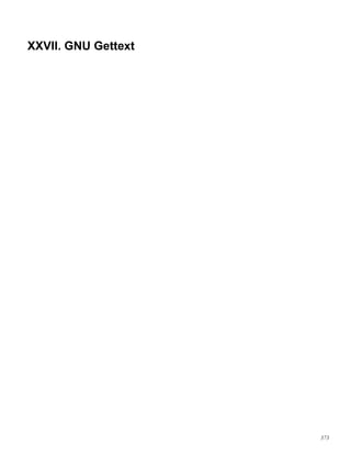 XXVII. GNU Gettext
373
 