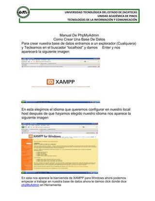 Manual de PhpMyAdmin | PDF