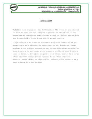 Manual de phpmyadmin | PDF