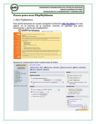 Manual de phpmyadmin | PDF