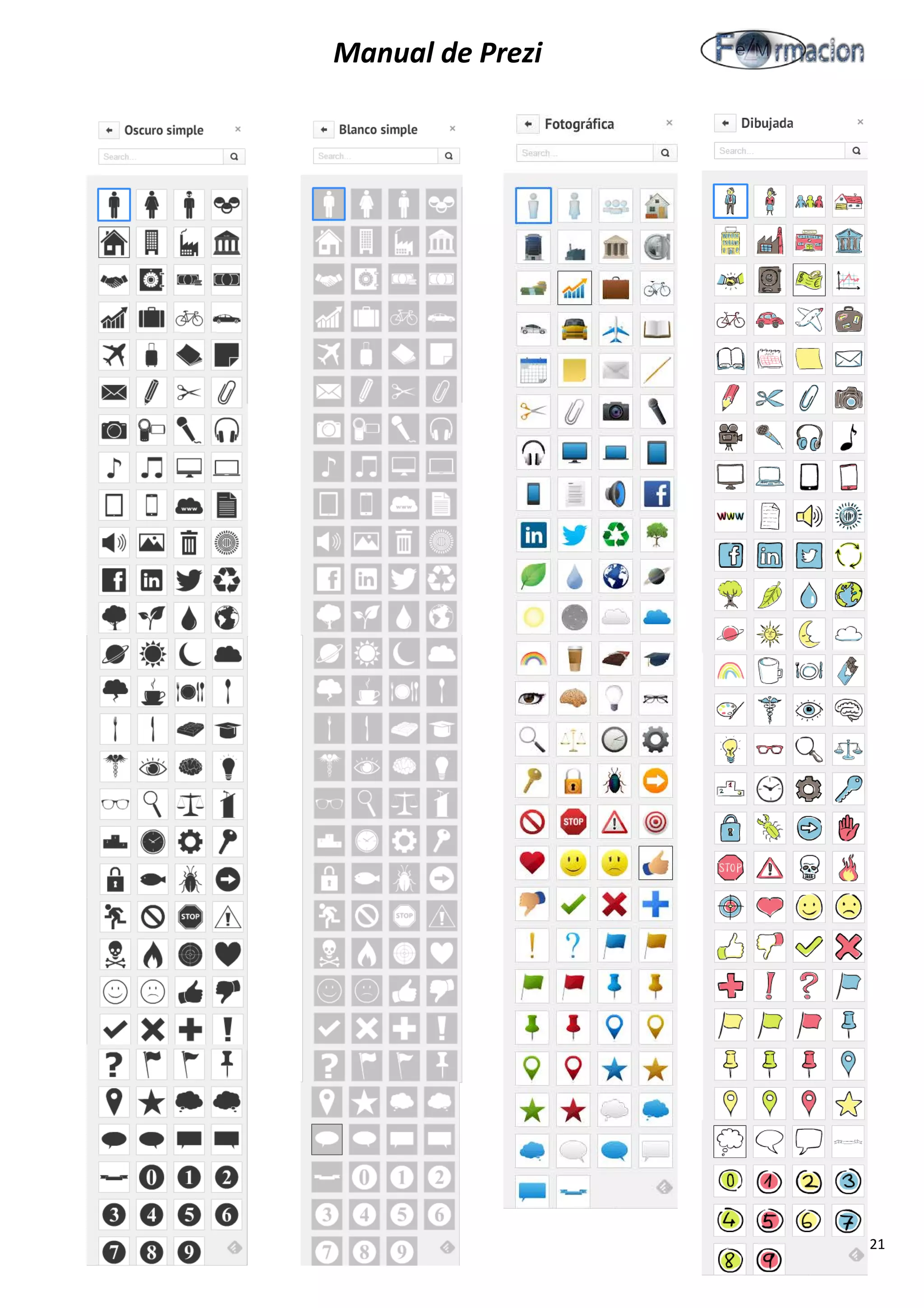Manual de Prezi 
Página n. 21 
 