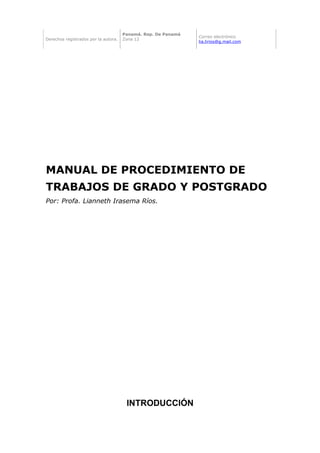 Manual de procedimiento 