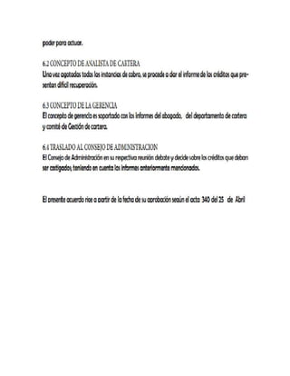 Manual de procedimiento de cobranza