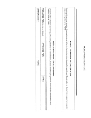 Manual de procedimientos