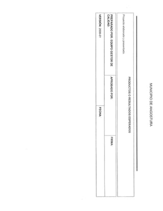 Manual de procedimientos