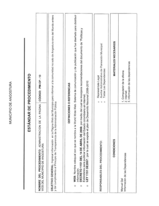 Manual de procedimientos