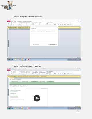 53
° despues te registras de una manera facil
° Das click en nuevo usuario y te registras
 