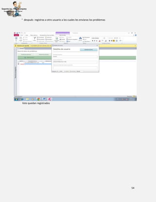54
° después registras a otro usuario a los cuales les enviaras los problemas
listo quedan registrados
 