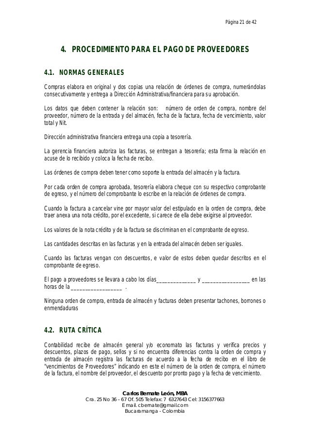 Manual De Contabilidad Para Una Empresa Industrial