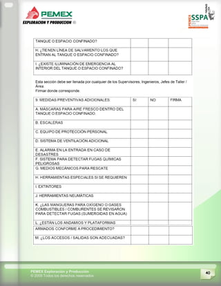 40PEMEX Exploración y Producción
© 2009 Todos los derechos reservados
 