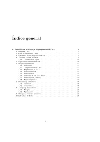 Manual de programacion en lenguaje c++ | PDF