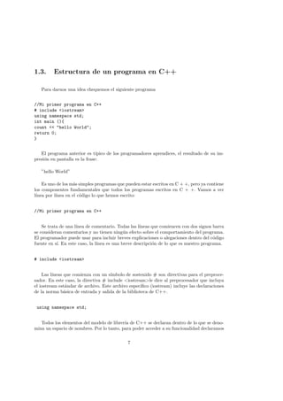 Manual de programacion en lenguaje c++ | PDF