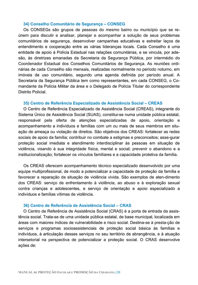 Manual de proteçao escolar e promoçao