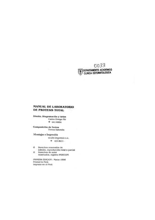 Manual de protesis total