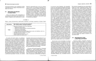 34 / Manual de psicología comunitaria
en que éstas encaran los retos y problemas sociales
ocasionados por los cambios. Examinemos breve-
mente esos factores.
2.1. Alternativas de atención
en salud mental
Como se ha indicado, la PC estadounidense es
esencialmente un movimiento para cambiar la con-
cepción y respuesta social y profesional a los pro-
El repudio del modelo médico. Los problemas
mentales no han de ser considerados enfermedades
a diagnosticar y tratar con fármacos en un hospital,
sino, más bien, el resultado de conflictos sociales de
los que los individuos serían meros «portadores» y
en que el profesional desempeña un papel de «eti-
quetador» que coadyuva al despojamiento de la res-
ponsabilidad personal, al estigma social y el encierro
en hospitales psiquiátricos de los afectados. El psi-
cólogo debe, en consecuencia, desmarcarse de ese
papel represor y estigmatizador definido por el mo-
delo biomédico y buscar alternativas terapéuticas
globales que, partiendo de un análisis de las raíces
sociales y psicológicas del trastorno mental, consi-
dere, además de la terapia psicológica, la prevención
y potenciación personales. En suma, a la custodia
blemas de salud mental que se da en un contexto
social convulso. Un movimiento impulsado por la
denuncia de ex pacientes mentales, las propuestas
de la antipsiquiatría europea y el activismo entu-
siasta de un sector de psicólogos clínicos que, in-
satisfechos con el modelo médico y el tratamiento
psiquiátrico, buscan enfoques y alternativas más
humanos, eficaces y socialmente justos. Veamos
los distintos aspectos que motivan la búsqueda de
nuevos modelos conceptuales e interventivos para
los problemas psicológicos.
hospitalaria destructora de la humanidad de los pa-
cientes se opone una alternativa comunitaria, poten-
ciadora y liberadora. La revuelta contra el modelo
médico y la emergencia del trabajo comunitario, des-
ligado de la institución hospitalaria y la jerarquía
médica que lo acompaña, contribuyen, además, po-
derosamente a la democratización de la atención en
salud y a la búsqueda de nuevos roles y oportunida-
des profesionales para los psicólogos.
El rechazo del hospital psiquiátrico. El hospital
psiquiátrico es —junto al modelo médico— la au-
téntica «bestia negra» del movimiento comunitario,
el blanco preferido de la crítica psicológica y social.
Se le acusa de ser un simple «depósito» que «cus-
todia» a las personas con dificultades psicológicas,
CUADRO 1.1
Origen y causas del desarrollo de salud mental comunitaria y psicología comunitaria en Estados Unidos
Hitos históricos
1963. Propuesta «centros de salud mental comunitaria»
1965. Conferencia Boston: «psicología comunitaria»
Causas
Búsqueda de alternativas servicios de salud mental
• Repudio del modelo médico.
• Rechazo del hospital psiquiátrico, desinstitucionalización.
• Desencanto con psicoterapia.
• Desproporción oferta-demanda.
• Nuevos problemas psicosiciales (drogas, fracaso escolar, crisis familiares, estrés, etc.).
Desintegración social y desarraigo psicológico.
Activismo social de los sesenta.
Aplicación/intervencionismo psicosocial.
Estudio científico del cambio social.
© Ediciones Pirámide
Orígenes, desarrollo y valoración I 35
sin ofrecerles ayuda terapéutica, sólo disponible,
en todo caso, para aquellos privilegiados que pueden
pagarse la psicoterapia privada. Pero es que, además
de no ser terapéutico, el hospital psiquiátrico, se
dice, tiene efectos muy negativos sobre sus acogi-
dos, a los que «institucionaliza» y deshumaniza en
un proceso en que los pacientes son separados de
su entorno comunitario, despojados de su capacidad
de decidir y controlar su propia vida y sometidos a
una vida rutinaria y sin sentido propia de la «insti-
tución total». La aparición de las drogas psicoac-
tivas —qUe suprimen muchos síntomas perturba-
dores y permiten que los psicóticos se desenvuelvan
con relativa normalidad en la vida diaria— y el
desarrollo de alternativas psicosociales —terapia
del medio, comunidad terapéutica, intervención de
crisis, consulta y otros— permiten la desinstitucio-
nalización psiquiátrica que comporta el cierre de
muchos hospitales y la vuelta de sus internados a
sus familias o comunidades de origen, donde pueden
seguir un tratamiento más humano y socialmente
arraigado. La desinstitucionalización esconde, tam-
bién y por desgracia, motivaciones económicas (se
espera ahorrar dinero al cerrar los hospitales psi-
quiátricos) que impiden crear los servicios de aten-
ción comunitaria necesarios, realizándose muchas
veces sin la debida preparación de familias y co-
munidades. Se producen, por tanto, efectos negati-
vos para los propios ex pacientes, algunos de los
cuales acaban en la calle o viviendo en condiciones
lamentables, creando un rechazo de mucha gente a
que los «locos anden sueltos» por la comunidad.
El desencanto con la psicoterapia y los nuevos
problemas psicosociales. La aparición en los años
cincuenta de algunos estudios empíricos (por lo de-
más bastante mediocres y tendenciosos) que cues-
tionan la eficacia del psicoanálisis y otras formas de
psicoterapia refuerza el desencanto con esas formas
de tratamiento psicológico que habían creado inge-
nuas expectativas de acabar con el trastorno mental.
Pese a la refutación posterior de los «datos» iniciales,
su difusión estimula la búsqueda de alternativas psi-
cológicas y psicosociales a una psicoterapia indivi-
dual que, aunque fuera eficaz para algunos, resulta-
ba bastante limitada, cara y socialmente selectiva.
Dos encuestas encargadas por una comisión para el
estudio de la salud y enfermedad mentales (Albee,
1959; Gurin y otros, 1960) mostraron, además, tan-
to la enorme desproporción entre la gran demanda
de atención en salud mental y la limitada oferta pro-
fesional como el potencial terapéutico de personas
no profesionales en situaciones críticas y de dificul-
tad que, además de no ser atendidas por los profe-
sionales, pueden ser el primer paso del desarrollo de
un problema psicológico más serio. Emergen, final-
mente, nuevos problemas (drogas, abortos, crisis fa-
miliares y de relación, «desajustes» sociales, etc.)
que, por su naturaleza más social, demandan res-
puestas interventivas distintas de la psicoterapia tra-
dicional formal, más flexibles, inmediatas y cercanas
al estilo de vida y valores de los grupos sociales —jó-
venes, pobres, marginales, etc.— que las sufren. La
convergencia de los límites de la psicoterapia, la
evidencia del papel de los agentes terapéuticos «na-
turales» y la emergencia de nuevos problemas psi-
cosociales apuntan claramente a la necesidad de de-
sarrollar y poner a prueba nuevas formas de actuación
más apropiadas a los nuevos problemas y a los gru-
pos sociales demandantes. El trabajo familiar, grupal
y comunitario, la intervención de crisis, la consulta,
la educación para la salud y la prevención son algu-
nos de los enfoques que surgen en respuesta a esa
necesidad sentida.
2.2. Desintegración social
y desarraigo psicológico
Numerosos análisis y proclamas coinciden en
denunciar desde distintos ámbitos los alarmantes
perjuicios sociales y psicológicos que han acompa-
ñado al «progreso» económico y técnico y a sus
supuestos socioculturales reivindicando la recupe-
ración de una comunidad cimentada sobre la vin-
culación personal: Nisbet (1953), Sarason (1974),
Bellah y otros (1989), Sawaia (1996), Memmi
(1984), Kirpatrick (1986), Sennett (1998) o Mari-
na (1997) son ejemplos representativos. En EUA,
el vigoroso desarrollo industrial y la urbanización
de la segunda parte del siglo xix y primera del xx,
unidos al auge de la burocracia industrial (corpo-
© Ediciones Pirámide
 