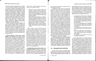 66 / Manual de psicología comunitaria
tras que las definiciones estadounidenses y europeas
(como las de Caplan y Bender) son más descripti-
vas, concretas y técnicas, especificando, junto a los
conceptos y valores básicos, las estrategias y tareas
prácticas implicadas, las latinoamericanas (como la
de Gois) son más globales y comprensivas, usando
un lenguaje más discursivo y abstracto. Varias de-
finiciones en cambio (Bloom, Goodstein y Sandler,
Rappaport, Sánchez Vidal) comparten característi-
cas de uno y otro enfoques aunque usan palabras o
conceptos distintos para expresar ideas y misiones
parecidas o, al menos, de carácter muy similar: «sis-
temas sociales», «bienestar», «cuestiones sociales»
frente a «conciencia», «cultura», «modo de vida»,
«sujeto». Diferencias y semejanzas son más adelante
integradas en un cuadro coherente.
Resumo ahora dos visiones estadounidenses de
la PC que, trascendiendo la SMC, «traducen» de
alguna manera el espíritu radical del movimiento
comunitario en aquel país y de la conferencia fun-
dacional de Boston: la de Rappaport (1977), muy
influyente y conocida, y el intento de Goodstein y
Sandler (1978) de perfilar una PC radical, distinta
de otras modalidades de actuación psicológica. En
la segunda edición de este libro (Sánchez Vidal,
1991a) se pueden encontrar otras propuestas de PC
generadas en EUA.
Recursos humanos, ciencia social y acción
política. Según Rappaport, la psicología aplicada
ha tendido, como otras profesiones dedicadas a ayu-
dar, a resolver los problemas de desviación social
surgidos del clásico conflicto entre individuo y so-
ciedad etiquetando a los diferentes y ayudando a
que se ajustaran a la norma social prevalente. La
PC debe, por el contrario, encontrar alternativas sin
recurrir al control social, afirmando el derecho de
los individuos a ser diferentes, pero también a ser
iguales, de manera que tengan parecido acceso a
los recursos sociales existentes. La PC es un campo
constitutivamente político y valorativo por estar li-
gado a la definición de los problemas sociales y a
la distribución de recursos sociales. Pero al tratar
sobre el bienestar de los individuos en las subuni-
dades sociales que son las comunidades, ha de in-
cluir otros dos aspectos —desarrollo de recursos y
ciencia social— además del político. Sus tres com-
ponentes estructurales son, pues:
• Desarrollo de recursos humanos que en las
personas y entornos sociales contribuyan a
fomentar el bienestar de los individuos nece-
sitados incluyendo, además de la prestación
de servicios a las comunidades locales, la pre-
vención y el cambio social en los sistemas que
generan problemas.
• Acción política para realizar los cambios o
reformas sociales que puedan llevar a prevenir
o paliar los problemas sociales a través de la
justa distribución de los recursos y servicios
entre los grupos sociales prestando especial
atención a los más débiles y necesitados.
• Aplicación de la ciencia social que usando el
método científico aporte los conocimientos ne-
cesarios para prevenir y paliar los problemas
sociales.
Para ser eficaz, la acción comunitaria ha de
combinar los tres elementos. Sin los conocimien-
tos y la metodología científica, la acción social
tendría efectos muy limitados; sin la actividad
política, la información científica no tendría uti-
lidad al no llevarse a la práctica; y, por fin, co-
nocimiento científico y acción política sin unas
personas competentes y con recursos para ejecutar
los cambios resultarían igualmente insuficientes.
Posteriormente Rappaport (1981) ha dado un paso
más en el descubrimiento de la naturaleza política
de la PC, proponiendo la idea de empowerment
(empoderamiento, poder personal) como tema teó-
rico-práctico central del campo (véase el capítulo
4) que, además de alejarse de metas deficitarias o
preventivas, señala el objetivo básico a perseguir
por personas y comunidades para obtener el do-
minio de sus propios destinos.
Cambio de los sistemas de apoyo social y con-
trol de la desviación. Goodstein y Sandler tratan
de distinguir la PC de otros campos psicológicos
dedicados a promover el bienestar humano (como
psicología clínica, SMC o psicología política) par-
tiendo de los cuatro componentes básicos de cual-
© Ediciones Pirámide
Psicología comunitaria: concepto y carácter I 67
quier intervención: destinatario, contenido, proceso
y conocimientos de base.
A diferencia de otras formas de intervención
psicológica, la PC no busca sólo soluciones indivi-
duales, sino cambios sociales en los sistemas de
control de la desviación y los de apoyo social que
serían los destinatarios de la acción comunitaria.
La misión no es, como en la SMC, ampliar los pa-
peles de los afectados y sus «otros significativos»,
sino denunciar los fallos y abusos de aquellos sis-
temas, reformar los procesos de control de la des-
viación (como el encarcelamiento o encierro psi-
quiátrico) y construir alternativas más apropiadas
para los individuos en ambos sistemas, de apoyo
social y control social; ése es el contenido de la
intervención comunitaria. También los conocimien-
tos teóricos y prácticos requeridos por la PC son
diferentes de los de sus contrapartes psicológicas;
incluirían áreas como psicología social, psicología
de las organizaciones, psicología ambiental, ecolo-
gía o sociología de la desviación. Pero donde la PC
se distancia más rotundamente de otras formas de
ayuda psicológica es en el proceso o estilo inter-
ventivo, la forma de actuar: en lugar de limitarse a
ayudar o «prestar servicios», el psicólogo comuni-
tario debe asumir los papeles de crítico del sistema
y agente de cambio que, además de facilitar el aná-
lisis y cambio de los sistemas sociales, resuelva sus
discrepancias de valores con los clientes.
La propuesta de Goodstein y Sandler constituye,
junto con la de Rappaport, la apuesta más radical y
ambiciosa de la PC estadounidense, «rompiendo»
drásticamente con cualquier tipo de planteamiento
clínico o psicológico. El problema es si, como se le
ha criticado, es realizable y, con su contenido esen-
cialmente sociológico, puede aún ser llamada «psi-
cología» cuando traspasa con mucho las fronteras de
lo psicológico y desdibuja el papel correspondiente.
2.3. Psicología social comunitaria
Se trata, como ya se dijo en el capítulo prece-
dente, de una visión más social, política y compro-
metida hecha en la América Latina y formulada con
una clara voluntad de diferenciarse de la SMC y PC
estadounidenses. Más que una propuesta teórica y
práctica acabada, se trata de una orientación y una
manera de abordar la acción comunitaria desde una
base más social que clínica —ligada a las ciencias
sociales, el marxismo, la teología de la liberación
o la pedagogía liberadora— con pretensiones de
cambio radical comprometido con la justicia social
global cuyas ideas y principios básicos son:
• La autogestión comunitaria como vía para que
la comunidad tome conciencia de su situación
y asuma su propia transformación a través de
la acción liberadora de la opresión social y
de los sentimientos de alienación e impotencia,
permitiendo que la gente reconozca sus pro-
pias capacidades.
• El control y la participación de la comunidad
en los procesos de cambio que el psicólogo
facilitará evitando posturas intervencionistas
y autoritarias.
• La confrontación de la ideología como ra-
cionalización colectiva de la dominación so-
cial.
• La práctica transformadora de la realidad so-
cial y la investigación-acción participante
como unión de teoría y praxis, sin olvidar el
saber popular.
• El compromiso social y político con los más
necesitados y desposeídos.
Lo que la PSC plantea es, en resumen, transfor-
mar a los individuos en sujetos a través de la toma
de conciencia y la acción colectiva, teniendo en cuen-
ta no sólo los procesos psicológicos y psicosociales
al uso sino, también, procesos y categorías sociales
e históricos más globales, como la identidad, la cul-
tura y el significado (también presentes, aunque de
una forma más implícita y expresados en otro len-
guaje, en el análisis y la acción en otras áreas). La
PSC es, como ya se dijo, un planteamiento más glo-
bal, retórico y explícitamente político que sus con-
trapartes comunitarias norteamericanas y europeas,
más individualistas y técnicamente explícitas y co-
dificadas en un lenguaje más descriptivo y analítico.
Al igual que la propuesta de Goodstein y Sandler,
la PSC rebasa claramente el ámbito de lo psicoló-
© Ediciones Pirámide
 