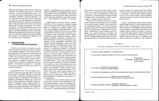 76 / Manual de psicología comunitaria
papel de la comunidad y la gente frente al papel del
psicólogo. Nos topamos aquí, como se ve, con dos
opciones —con sus correspondientes riesgos— en-
tre las que ha de elegir continuamente el psicólogo
comunitario: mantener el purismo ideológico, con
los riesgos de tener una menor eficacia y de negar-
se a sí mismo, o ser más pragmático y mantener la
identidad psicológica en la intervención comunitaria
pero a costa de la mala conciencia de traicionar de
algún modo los ideales comunitarios. Un compro-
miso obvio, y en principio deseable, de una y otra
posibilidad sería la postura de colaboración igua-
litaria, y corresponsabilidad psicólogo-comunidad.
Retomaré la dualidad intervención-acción comuni-
taria y los temas ético-políticos asociados al hablar,
en el capítulo 7, de intervención comunitaria y de
las cuestiones previas implicadas.
6. INGREDIENTES
Y CARACTERÍSTICAS BÁSICAS
Conviene, para aclarar los términos de la defi-
nición y esquemas precedentes, tratar de responder
a las siguientes preguntas: ¿cómo enfoca teórica y
prácticamente la PC los asuntos y situaciones de la
realidad social y psicológica a los que se enfrenta?
¿Cuáles son sus intereses nucleares y las caracte-
rísticas analíticas e interventivas centrales frente a
otros enfoques y campos psicológicos y sociales?
Expliquemos esos intereses y características en seis
puntos —extractados en el cuadro 2.5— sin perder
de vista ni la sustancia psicológica del campo ni su
cualidad comunitaria.
Comunidad personal. Como psicología que es,
a la PC le interesan las personas, pero no en lo que
tienen de único, individual o diferente, sino en lo que
les es común o compartido, comunitario, tanto en la
vertiente negativa o problemática (sentimientos de
impotencia, marginación, pobreza, etc.) como en la
positiva (deseo de mejorar, solidaridad y relaciones,
intereses compartidos, cultura, espacios sociales co-
munes, etc.). Frente al pertinaz individualismo que
empapa la psicología tradicional, la PC reafirma los
espacios de encuentro y coincidencia, no los de se-
paración e individualidad, de las personas. Los ele-
mentos compartidos, la comunidad personal, serán, en
consecuencia, el punto de partida de la intervención
comunitaria, que será tanto más viable y promisoria
cuantas más cosas (simbólicas y materiales) compar-
tan —o estén dispuestas a compartir— las personas.
Comportamiento: personas-entornos sociales
inmediatos. No nos interesa la conducta humana
per se (en relación a determinantes internos, psico-
lógicos), ni tampoco los sistemas sociales como
tales (como agregados despersonalizados), sino el
comportamiento humano en relación a esos sistemas
o agrupaciones sociales de que las personas son a
la vez parte y actor: instituciones sociales, organi-
zaciones funcionales, grupos de amigos e iguales,
equipos de trabajo, asociaciones voluntarias, etc.
Específicamente nos interesa la interacción de las
personas con las comunidades, entendidas como
contextos sociales inmediatos a ellas en un triple
sentido: territorial (comunidad local), afectivo (co-
munidad psicológica) y sociocultural (redes rela-
ciónales y de adscripción cultural). De momento
entendemos simplificadamente la comunidad como
un tejido de relaciones e interdependencias perso-
nales y no como un simple «contexto» social. Y
entendemos la relación personas-comunidad como
posibilidad de interacción mutua, aunque asimétri-
ca: las personas constituyen las comunidades de las
que acaban siendo —o no— parte y son constituidas
por ésas y por sus cualidades y dinámicas globales.
Y por supuesto, como en toda psicología social, la
interacción incluye dimensiones de acuerdo e inte-
gración, pero también de conflicto persona-comu-
nidad y entre personas y grupos intermedios. Y nos
interesa, sobre todo, cómo se puede cambiar la re-
lación —incluyendo los dos términos, personas y
contextos, que se relacionan— para ayudar a pre-
venir problemas o a desarrollar a las personas y a
las comunidades.
Los temas o asuntos de interés centrales de la PC
son, por tanto: el cambio social «desde abajo» (cam-
bio social participativo o, como lo he llamado, psi-
cosocial) y el desarrollo humano integral. Simplifi-
cando: el cambio social es la parte comunitaria o
social de la PC; el desarrollo humano, la psicológica.
© Ediciones Pirámide
Psicología comunitaria: concepto y carácter I 77
Otros asuntos y procesos de interés teórico e inter-
ventivo son: la intervención social, la dinamización
o activación social, la participación, el desarrollo
comunitario, el empoderamiento (el poder personal)
y el poder social y los problemas sociales (y psico-
sociales, si se puede hacer esa distinción).
Efin de la PC es, entonces, promover racional-
mente el cambio social participativo para conseguir
el desarrollo humano integral, como queda claro
en la definición sintética y en los dos esquemas,
interventivo y procesal, anteriores. Enriquecimiento
personal, potenciación o capacitación de las per-
sonas, «producción» de seres humanos más salu-
dables, o de «sujetos históricos» conscientes, son
otras propuestas de metas alternativas al desarrollo
humano. También podemos pensar que la PC persi-
gue aportar medios y alternativas sociales para que
la gente (situada en cualquier punto del continuo
disfunción-funcionamiento pleno) pueda controlar
—o ser dueña— su propia vida, eligiendo qué hacer
de ella. La PC trata de añadir, en pocas palabras,
«grados de libertad» social a la autodeterminación
de las personas.
Proceso: participación, agencia de los sujetos.
Independientemente de la meta perseguida (qué se
busca), en PC es fundamental el cómo se busca, el
proceso seguido y la metodología usada para alcanzar
esa meta. Que la comunidad sea parte activa de los
cambios implica reconocer a personas y colectivos
el carácter de sujetos agentes. Aunque participación
y agencia son características distintivas de la PC en
general, tienen un mayor peso y centralidad en las
opciones procesales —modelo B— que subrayan la
CUADRO 2.5
Psicología comunitaria: características analíticas e interventivas
1. Interesa lo comiín-compartido, no lo individual-único
2. Comportamiento humano entendido en relación a contextos sociales próximos:
Comunidades
Territoriales
Afectivas (psicológicas)
Psicosociales
3. Temas básicos
I Cambio social participativo
[ Desarrollo humano integral
4. Fin: promover racionalmente un cambio social participativo para lograr un desarrollo humano integral
, „ . . , , . . , ] Máxima participación posible
5. Proceso intervención/activación  c . . . z' n n / - „ t a c , n n c : „ n c
[ Sujetos agentes, no pacientes, pasivos
„ „ ,, , . . „ [ Activador, dinamizador
6. Rol básico psicólogo comunitario | M e d i a d o r > educador, evaluador, consultor
© Ediciones Pirámide
 