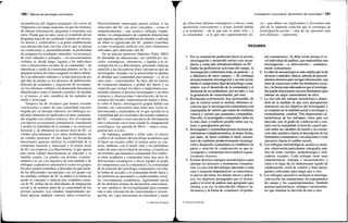 180 / Manual de psicología comunitaria
un pueblecito del Algarve portugués, los cerros de
Valparaíso o el campo araucano, en que los formatos
de obtener información, preguntar y responder son
otros. Puede que en tales casos el contenido de las
preguntas haya de ser cambiado o puede ser necesa-
rio leerlas y «explicarlas» a la gente estableciendo
una interacción real con ella, con lo que se alteran
las condiciones y, presumiblemente, la posibilidad
de comparar los resultados obtenidos. La existencia
de otros métodos y enfoques —no necesariamente
verbales ni, desde luego, ligados a los individuos
sino a dimensiones sociales de la comunidad— de
identificar y medir la comunidad plantea, en fin, la
pregunta teórica de cómo comparar los datos obteni-
dos con diferentes métodos y la más práctica de por
qué han de primar en los procesos de publicación,
difusión de resultados y asignación de recompen-
sas los informes verbales con demasiada frecuencia
identificados como el método científico de medida
o, al menos, el más científico de los métodos de
medir e investigar.
Tampoco ha de olvidarse que hemos extraído
conclusiones a partir de una comunidad concreta
elegida por su elevada cohesión: los hallazgos ex-
plicados deberían ser ratificados en otras comunida-
des elegidas con criterios teóricos. Así, el contraste
con barrios escasamente comunitarios contribuiría
a probar la fiabilidad de la medida y su estructura
factorial y, de obtenerse un menor nivel de SC, su
validez discriminante. Los datos preliminares de
un estudio posterior en otro barrio (el Ensanche
barcelonés) parecen ratificar la estabilidad de la
estructura factorial y relacional y el menor nivel
de SC con respecto a La Barceloneta, lo que aporta
una cierta validez discriminante al concepto y la
medida usados. La prueba con jóvenes (contras-
tándola a la vez con mayores) de esta medida y de
enfoques cualitativos alternativos (como los grupos
focales) podría contribuir a dilucidar en qué medi-
da las dificultades encontradas con ese grupo con
las medidas verbales de SC se deben a la forma de
medir el concepto o indican una verdadera caren-
cia de SC reflejo de las dificultades de integración
social (y de sentirse parte de la comunidad) de los
jóvenes actuales. Los estudios longitudinales po-
drían aportar también valiosos datos evolutivos.
Particularmente interesante parece aclarar si las
relaciones del SC con otros conceptos —como el
empoderamiento— son «reales», reflejan, simple-
mente, los solapamientos de contenido dimensional
que algunos autores establecen de entrada, y además
de diluir el significado del SC, pueden contribuir
a crear covariación artificial con otros fenómenos
relevantes pero diferentes del SC.
En un artículo posterior (Sánchez Vidal, 2003)
he abordado las dimensiones «no científicas» (so-
ciales, estratégicas, valorativas...) ligadas a la in-
vestigación en La Barceloneta, prestando especial
atención a las disyuntivas ético-valorativas que un
investigador «basado» en la universidad se plantea
al abordar una comunidad para generar —y en su
caso usar— conocimiento. Se hace allí un esbozo
de evaluación dinámica y global del barrio y su
situación que incluye los datos e impresiones acu-
mulados durante el proceso investigador y en otros
contactos y observaciones («devolución» de los re-
sultados del estudio, representación teatral y deba-
te sobre el barrio, investigación grupal fallida con
jóvenes, etc.) necesarios para tener una visión in-
terconectada y totalizadora de lo que sucedía en la
comunidad que los resultados del estudio empírico
del SC —tomados como una pieza de información
más a relacionar con el resto usando la «imaginación
sociológica» tan querida de Mills— nunca conse-
guirían por sí solos.
Se replantea, también y sobre todo, el clásico
conflicto de lealtades del psicólogo académico que
al hacer un estudio sobre el terreno entra en con-
tacto, también, con el latido vital y los problemas
reales de una colectividad de personas viviendo en
un territorio que llamamos comunidad. Ese conflic-
to entre academia y comunidad tiene una serie de
derivaciones estratégicas y éticas ligadas al grado
de compromiso con la comunidad y la continuidad
de la relación del psicólogo comunitario con ella,
la forma de acceder a la comunidad desde fuera y
las preferencias personales y condicionantes socia-
les (recompensas académicas, legitimidad social
de las distintas formas de desarrollar conocimien-
to, uso «político» de esa legitimidad para sostener
una u otra concepción de conocimiento e investi-
gación, etc.) que interactúan al considerar y tratar
© Ediciones Pirámide
Investigación comunitaria. Sentimiento de comunidad / 181
de solucionar dilemas estratégicos y éticos, como
desarrollar conocimiento y actuar, lealtad debida
a la academia —de la que uno es parte real— y
la comunidad —a la que uno supuestamente sir-
ve— que deben ser explicitados y discutidos más
allá de la supuesta solución que la estrategia de
investigación-acción —una de las opciones ante
esos dilemas— representa.
RESUMEN
1. Por su orientación preferente hacia la acción,
investigación y desarrollo teórico son secun-
darios y están aún infradesarrollados en PC.
2. Dadas las preferencias activistas del campo, la
investigación comunitaria trata, en general —y
a diferencia de otros campos—, de combinar
armoniosamente investigación y acción social,
desde el compromiso dual del psicólogo comu-
nitario: con el desarrollo de la comunidad y el
bienestar de sus pobladores, por un lado, y con
la generación de conocimiento, por otro.
3. Rechazada la pretensión, hoy insostenible, de
que la ciencia social es neutral, debemos re-
conocer que la investigación comunitaria está
impregnada de valores que tratan de combinar
ciencia y valores que asumimos compatibles.
Para ello, el investigador comunitario debe ser
lo más claro y explícito posible sobre sus va-
lores y presupuestos previos.
4. Investigador y comunidad poseen recursos ge-
neralmente complementarios; la mejor forma,
por tanto, de hacer realidad el ideal comuni-
tario de combinar productivamente investiga-
ción y desarrollo comunitario es establecer un
pacto o relación de colaboración en que in-
vestigador y comunidad intercambien equita-
tivamente recursos.
5. Existen diversos enfoques metodológicos para
abordar los procesos y fenómenos comunita-
rios. La elección del enfoque adecuado a cada
caso y situación dependerá de: el conocimien-
to previo del tema, los límites éticos y prácti-
cos, los objetivos perseguidos por el investi-
gador y el nivel de análisis más apropiado (que
orienta, a su vez, la elección del «blanco» in-
terventivo y la forma de «construir» el proble-
ma comunitario). Se debe evitar primar el ni-
vel individual de análisis, que imposibilita una
investigación —e intervención— verdadera-
mente comunitaria.
6. La idea de metodología es más amplia que la de
técnicas o métodos: abarca, además de procedi-
mientos técnicos para recoger información, una
serie de asunciones sobre los fenómenos socia-
les y la forma más adecuada en que el investiga-
dor puede relacionarse con esos fenómenos para
obtener un mejor conocimiento de ellos.
7. La elección del enfoque metodológico depen-
derá de la medida en que esos presupuestos
sintonicen con los objetivos del investigador y
se cumplan en la realidad social a investigar y,
eventualmente, cambiar. Tres dimensiones ca-
racterísticas de los enfoques, clave para esa
elección, son: el grado de colaboración y con-
tacto con la comunidad, el nivel de control ejer-
cido sobre las variables de interés y la orienta-
ción más analítica (hacia la descripción de los
fenómenos comunitarios y sus relaciones) o más
operativa (hacia el cambio social).
8. Los enfoques metodológicos analíticos inclu-
yen: observación participante, etnografía, aná-
lisis de redes sociales, epidemiología e indi-
cadores sociales. Cada enfoque tiene unas
características, ventajas e inconvenientes y
varía a lo largo de las dimensiones (grado de
colaboración, nivel de control y fines'perse-
guidos) relevantes para elegir uno u otro.
9. Los enfoques operativos incluyen la investiga-
ción-acción, las simulaciones, los experimentos
de campo y los cuasiexperimentos. También
poseen características, ventajas e inconvenien-
tes que orientan la elección de uno u otro.
© Ediciones Pirámide
 