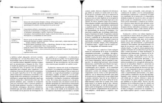188 / Manual de psicología comunitaria
CUADRO 6.1
Evaluación social: concepto y carácter
Dimensión
Concepto
Características
técnicas
Características
sociales y
psicosociales
Descripción
Interacción selectivamente dirigida a obtener información para actuar
Conocimiento público que permite autorreflexión y debate social
Aprendizaje de la práctica: investigación de la acción social
Conocimiento utilitario, instrumental, no investigación
Evaluación socioterritorial, no diagnóstico psicológico
«Contenedor» metodológico, ateórico, transversal, multidisciplinar
Conceptual y funcionalmente plural; ligada a toma de decisiones en acciones sociales
Prerrequisito (y acompañante) de intervención
Proceso social, no sólo métrico y metodológico
Interacción relevante (se puede controlar o utilizar); objetividad y subjetividad también se
pueden combinar; bidireccional
Desarrollo ligado a problemas sociales y liberalismo: libertad de elegir, empirismo, indivi-
dualismo y competitividad. Otras visiones posibles
Forma de control social. Permite control democrático de acción social
Deshumaniza en exceso y sofoca realización personal; contradice supuesto básico libertad
de elección
Legitima acción social
y ámbitos (salud, educación, servicios sociales,
comunidad, etc.) sin una base teórica clara, se ha
desarrollado como un proceso genérico, transver-
sal y multidisciplinar, adaptable a distintos campos
pero no perteneciente a ninguno de ellos. Como
el modelo de planificación social del que es parte,
la evaluación sería, en nuestro caso, un añadido,
importante pero solapado, para «organizar» y ra-
cionalizar el proceso de intervención comunitaria,
no una parte específica de él. En otras palabras,
caben actuaciones comunitarias concebidas y rea-
lizadas desde otros parámetros conceptuales y me-
todológicos, aunque aquí defenderemos aquel que
incluye evaluación e intervención como ejes. En
general podemos, pues, concebir la evaluación
como un contenedor, marco o proceso genérico y
flexible donde podemos «insertar» o situar distin-
tos métodos, estrategias y decisiones valorativas,
elementos que, por cierto, pueden ser comunes con
los existentes en los procesos de investigación: lo
que cambia es el «contenedor» y la dirección o
propósito del proceso global. Así la epidemiología
o los cuasiexperimentos pueden ser parte, indis-
tintamente, de una investigación o de una evalua-
ción concreta para introducir un cambio social.
Evaluación e interacción social, no diagnóstico
psicológico. La evaluación social debe ser claramen-
te distinguida de la psicológica. Ésta se centra en el
individuo, sus rasgos de personalidad o su patología
psicológica; aquélla, en colectivos y en sus carac-
terísticas y dinámicas globales: sociodemográficas,
territoriales y ecológicas, económicas, relaciónales
y otras. No se trata, pues, de pasar tests a las perso-
nas sino, en nuestro caso, de conocer a través de los
métodos apropiados las características estructurales
de la comunidad y las tramas relaciónales y dinámi-
cas sociales compartidas por sus pobladores. Ade-
más, y como se irá viendo, en la evaluación social
los aspectos relaciónales (psicosociales) y sociales
© Ediciones Pirámide
Evaluación: necesidades, recursos y resultados I 189
(valores, poder, intereses) adquieren tal relevancia
que deben ser tenidos en cuenta tanto en el dise-
ño del proceso evaluador como en la valoración de
los resultados. Por ejemplo, la forma de manejar
la interacción personal implícita en la recogida de
información es crítica a la hora de elegir uno u otro
método. En efecto, podemos elegir usar la interac-
ción evaluador-evaluado como fuente de información
o tratar de suprimirla, controlándola experimental
o estadísticamente. Cada opción tiene sus propias
consecuencias: el uso de la interacción aumentará
las oportunidades de observar el fenómeno y las
reacciones a aquélla, que, sin embargo, habrá modi-
ficado el fenómeno de interés. Si queremos controlar
la interacción, pagaremos el precio de limitar mucho
el nivel y contenido de lo observable que excluirá
datos subjetivos o procesales esenciales a través de
instrumentos invariables e «independientes» de la
persona del evaluador, aunque, como contrapartida,
se mantiene mejor —según el tipo de control usa-
do— la «integridad» del fenómeno social.
Visiones objetivas y subjetivas. Como cualquier
forma de conocimiento de lo social, la evaluación
comunitaria oscila entre —y combina— dos aproxi-
maciones que hacen asunciones diferentes sobre la
realidad social y la mejor forma de aprehenderla.
Una aproximación objetiva que, fiel a la aspiración
de la ciencia naturalista, trata de suprimir la inte-
racción y la subjetividad personal, seleccionando
dimensiones cuantificables para obtener una repre-
sentación objetiva, valorativamente neutra —y no
«contaminada» por el método— de la comunidad
como realidad vista desde fuera. La encuesta o los
indicadores sociales son enfoques metodológicos
congruentes con esa visión. La otra aproximación,
subjetiva, usa la interacción personal como parte
de un proceso de comprensión, en que subjetividad
y postura valorativa, lejos de ser un obstáculo a
suprimir o controlar, son un dato valioso de la rea-
lidad humana a tener bien en cuenta. Esta visión,
desde dentro (o, al menos, desde el otro, «descen-
trada» del observador), se vale de enfoques cuali-
tativos como la etnografía o la observación partici-
pante. El carácter complementario de los puntos de
vista subjetivo —desde dentro— y objetivo —des-
de fuera— hace aconsejable, como principio, la
combinación de ambos y de las correspondientes
metodologías cuantitativas y cualitativas. El papel
(ya comentado) de la interacción y la importancia
atribuida al punto de vista de los otros, así como el
grado en que los consideremos actores sociales o
meras piezas inanimadas o comparsas de estructu-
ras y procesos mejor descritos por atributos socia-
les «objetivos» y despersonalizados (sean éstos
designios divinos, indicadores económicos o patro-
nes socioculturales dados), serán criterios de peso
para seleccionar los métodos de evaluación.
Evaluación y valores. Los valores importan en
la evaluación al menos desde tres puntos de vista.
Uno, general e intrínseco: evaluar es valorar datos
o medidas. Los valores están, pues, en el corazón
mismo del proceso evaluador; sobre todo en sus
últimos pasos, más directamente y explícitamente
valorativos. Pero también, más implícitamente, a lo
largo de ese proceso, con lo que empapan sus re-
sultados finales. Y es que los valores puntúan todos
aquellos momentos de la evaluación en que hay que
optar o tomar decisiones: al elegir destinatario, al
determinar qué dimensiones y aspectos de los fe-
nómenos a evaluar son más importantes, al selec-
cionar las medidas o indicadores a usar o las uni-
dades y formas de observación adecuadas, y así
sucesivamente. En consecuencia, las medidas nu-
méricas resultantes de la «recogida de información»,
lejos de ser indicadores objetivos y universales de
una dimensión X, reflejan el conjunto de asuncio-
nes y valores que han guiado las sucesivas opciones
y juicios que componen el proceso evaluador. Re-
flejan, también, por supuesto, las condiciones so-
ciales y experimentales preexistentes y las opera-
ciones métricas, estadísticas o de otro tipo aplicadas.
Segundo, como veremos, la información obtenida
está teñida por los valores, intereses y punto de
vista social de los sujetos y agentes sociales de las
que también es en parte reflejo. Tercero, hay dos
momentos de la evaluación en que los valores son
decisivos. Uno, ya citado, al elegir, al principio, el
destinatario y el nivel y método de medida. Otro,
al final, al integrar e interpretar los resultados, lo
que implica aplicar «pesos» o valores diferentes a
© Ediciones Pirámide
 