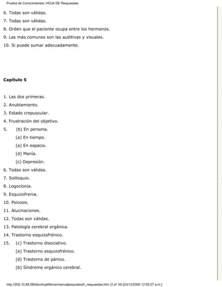 Manual de psiquiatria