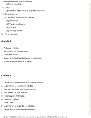 Manual de psiquiatria