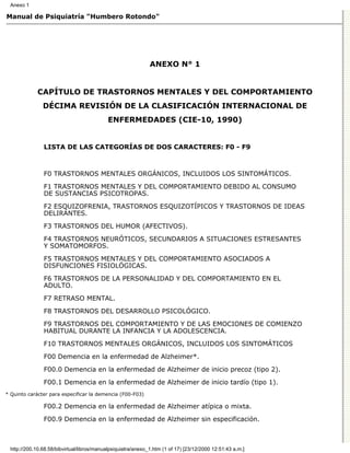 Manual de psiquiatria