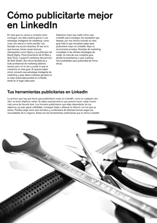 Manual de publicidad en linkedin