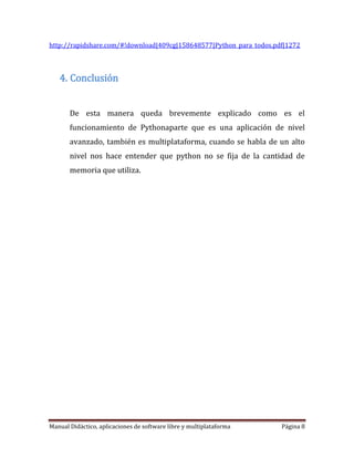 Manual de python | DOCX