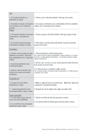 116 Manual de Redação do Ministério Público do Estado de Goiás 
 