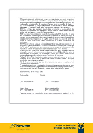 mANUAl DE REDAçãO DE
DOCUmENTOS COmERCIAIS
19
 