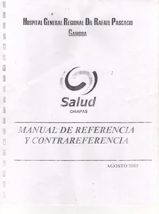 Manual de Referencia y Contrarreferencia Hospital Tuxtla