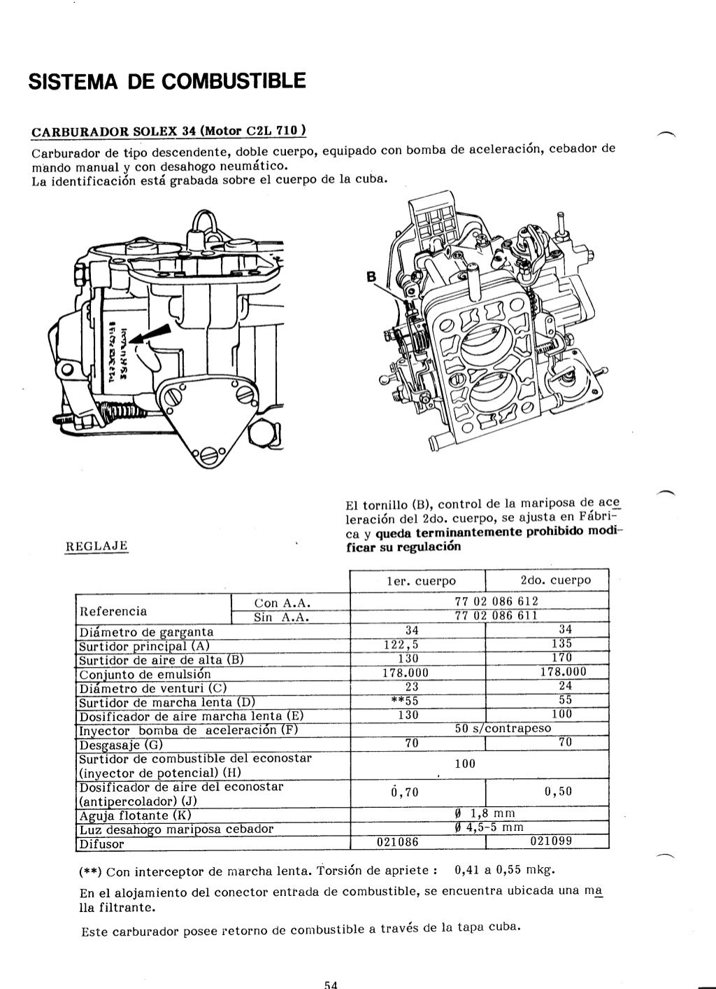 Manual de Reparación y Ajustes Motor C2L (1600)