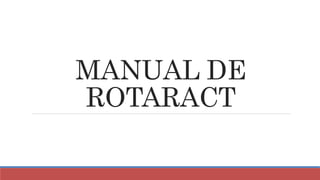 MANUAL DE
ROTARACT
 