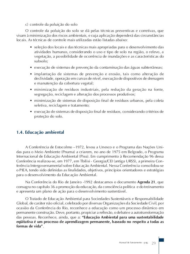 Funasa manual de saneamento em