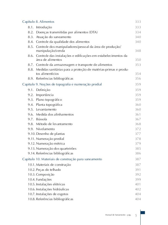 Funasa manual de saneamento em