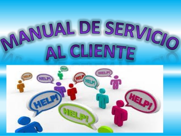 Manual de servicio al cliente