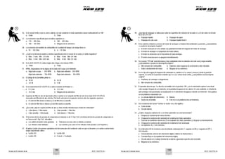 N
o
t
a
s
d
eE
n
t
r
e
n
a
mi
e
n
t
o X
C
D1
2
5
D
T
S
-
S
i N
o
t
a
s
d
eE
n
t
r
e
n
a
mi
e
n
t
o X
C
D1
2
5D
T
S
-
S
i
36. Si el sensor térmico está en corto o abierto, en esta condición el choke automático estará continuamente en ‘ON’ -
a. Cierto b. Falso
37. La resistencia especificada para la bobina captadora es -
a. 170 ~ 200 Ohm b. 180 ~ 220 Ohm
c. 100 ~ 120 Ohm d. Ninguna de las anteriores
38. La resistencia del medidor de combustible de la unidad del tanque con tanque lleno es -
a. 93 ~ 103 Ohm b. 4 ~ 10 Ohm
39. ¿Cuál es la tolerancia máxima y mínima especificada entre el sensor de la rueda y el anillo magnético?
a. Máx : 5 mm Mín : 0.5 mm b. Máx : 4 mm Mín: 0.4 mm
a. Máx : 5 mm Mín: 0.45 mm b. Máx : 4 mm Mín: 0.5 mm
40. En la XCD125DTS-Si, ambas bujías dan chispa a las mismas RPM –
a. Cierto b. Falso
41. RPMs, disparadoras de las bujías de los lados de Escape y de Admisión -
a. Bujía lado escape : 250 RPM b. Bujía lado admisión : 250 RPM
Bujía lado admisión : 750 RPM Bujía lado admisión : 250 RPM
42. El vatiaje de los bombillos piloto es -
a. 10 W b. 35 W
c. 3.4 W d. 5 W
43. En la motocicletaXCD125DTS-Si, la altura estándar del flotador es –
....... a. 11.3 mm. b. 12.3 mm
c. 10.3 mm. d. Ninguna de las anteriores
44. Espumas de filtro de aire de tipo burdo y fino se juntan en el conjunto del filtro de aire de la moto XCD 125 DTS-Si,
buscando una filtración de aire efectiva. Por favor seleccione la respuesta correcta entre las siguientes opciones.
a. El color del filtro burdo es blanco y el del filtro fino es amarillo
b. El color del filtro fino es blanco y el del filtro burdo es amarillo.
45. ¿Qué color y tipo de espuma de filtro de aire se debe instalar mirando hacia el lado del carburador?
a. Color blanco / Filtro burdo. b. Color amarillo / Filtro fino.
c. Color amarillo / Filtro burdo. d. Color blanco / Filtro fino.
46. Si la lectura del test de presión de compresión en Húmedo es de 12 Kg / Cm
2
y la lectura del test de presión de compresión en
en Seco es de 9 Kg / Cm
2
, ello indica -
a. Los anillos del pistón están gastados. b. Tolerancia excesiva entre el cilindro y el pistón.
c. Las válvulas están dobladas. d. Los asientos y las caras de las válvulas están picadas ( con hoyuelos ).
47. Al aplicar Loctite a los pernos sujetadores del descansa-pies del conductor cada vez que se desarme y se vuelva a armar hasta el
torque especificado, utilice -
a. Loctite 222 b. Loctite 638
c. Loctite 243 d. Fevicol o Fevikwick.
48. ¿Qué tipo de empaque se utiliza para sellar las superficies de contacto de los lados LI y LD del cárter en la moto
XCD125 DTS-Si?
a. Empaque líquido. b. Empaque de papel.
c. Empaque de color azul. d. Empaque líquido Bond 3.
49. Si las cubiertas delantera y trasera del motor de arranque se instalan intercambiando su posición, ¿cuál problema
o asunto de desempeño surgiría?
a. El motor arrancaría al revés debido a la polaridad invertida del magneto del motor de arranque.
b. El motor de arranque se comportaría de modo ruidoso.
c. El motor no arrancaría con el mecanismo de auto-arranque.
d. El motor arrancaría pero se apagaría inmediatamente.
50. Si el sensor ‘TPS hall’ está defectuoso y hay continuidad entre los alambres de color azul y negro-amarillo,
¿cuál problema o asunto de desempeño surgiría?
a. Alto consumo de combustible. b. Golpeteo, mala respuesta de aceleración a alta velocidad.
c. Sobre-calentamiento del motor. d. Ninguna de las anteriores.
50. Si el ‘e-clip’ de la aguja del boquerel del carburador se cambia a la 1a. ranura ( muesca ) desde la posición
superior, en contra de la posición estándar que es la 2a. ranura desde arriba, ¿cuál problema de desempeño
surgiría?
a. Problemas de arranque o ahogamiento.
b. Alto consumo de combustible.
52 El operador observa que “La llave de encendido está en posición ‘ON’, y en el velocímetro aparece una visual
color naranja. Después de un momento, en la pantalla desaparecen los colores. En esta condición, si el botón de
auto-arranque está presionado, la visualización en el velocímetro desaparece durante un momento”. Esto pudiera
ser un problema relacionado con -
a. La consola digital del velocímetro. b. Batería.
c. Suiche de encendido. d. Esto no es un problema sino un fenómeno.
53. Si la resistencia del Sensor Térmico se vuelve cero, ello significa -
a. Corto circuito.
b. Circuito abierto.
54. ¿Cuáles chequeos realizaría Ud. si el choke automático no está funcionando?
a. Chequear la resistencia del sensor térmico.
b. Chequear la resistencia del solenoide de la bobina del choke automático.
c. Conectar un suministro externo de CD al acoplador del choke automático y chequear su funcionamiento.
d. Chequear la resistencia del solenoide de la bobina del relé arrancador.
e. Las opciones b y c son correctas.
55. Si el indicadorLED de la batería está destellando continuamente( 1 segundo enON y1 segundo enOFF ),
Ud. revisaría -
a. Funcionamiento correcto del velocímetro digital ( tablero de instrumentos ).
b. Conexión floja en el acoplador del velocímetro digital.
c. Circuito abierto en el voltaje terminal de la batería y gravedad específica del electrolito.
d. Ninguna de las anteriores.
1
6
2 1
6
3
 