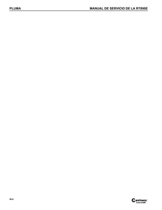 PLUMA MANUAL DE SERVICIO DE LA RT890E
4-iv
 