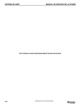 SISTEMA DE GIRO MANUAL DE SERVICIO DE LA RT890E
6-20 Published 03-31-08, Control # 069-04
ESTA PÁGINA HA SIDO INTENCIONALMENTE DEJADA EN BLANCO
 