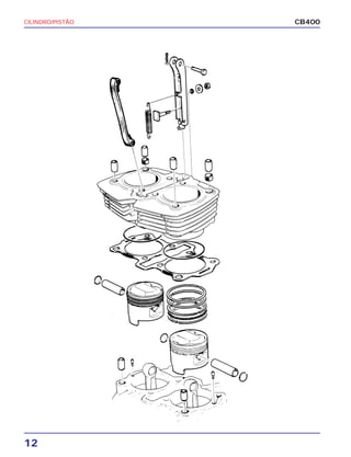 CILINDRO/PISTÃO
12
CB400
 