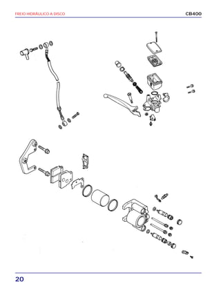 FREIO HIDRÁULICO A DISCO
20
CB400
 