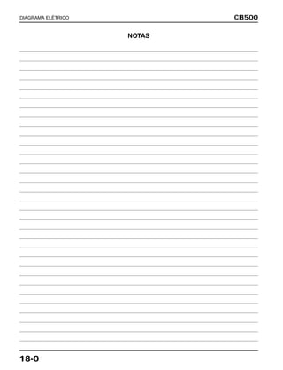 CB500
18-0
DIAGRAMA ELÉTRICO
NOTAS
 