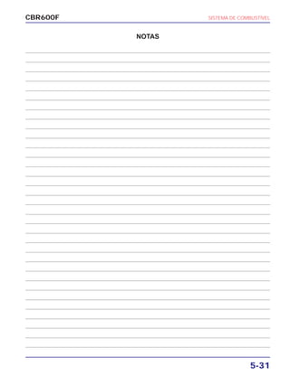 CBR600F SISTEMA DE COMBUSTÍVEL
5-31
NOTAS
 