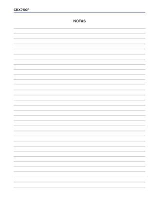 CBX750F
NOTAS
 