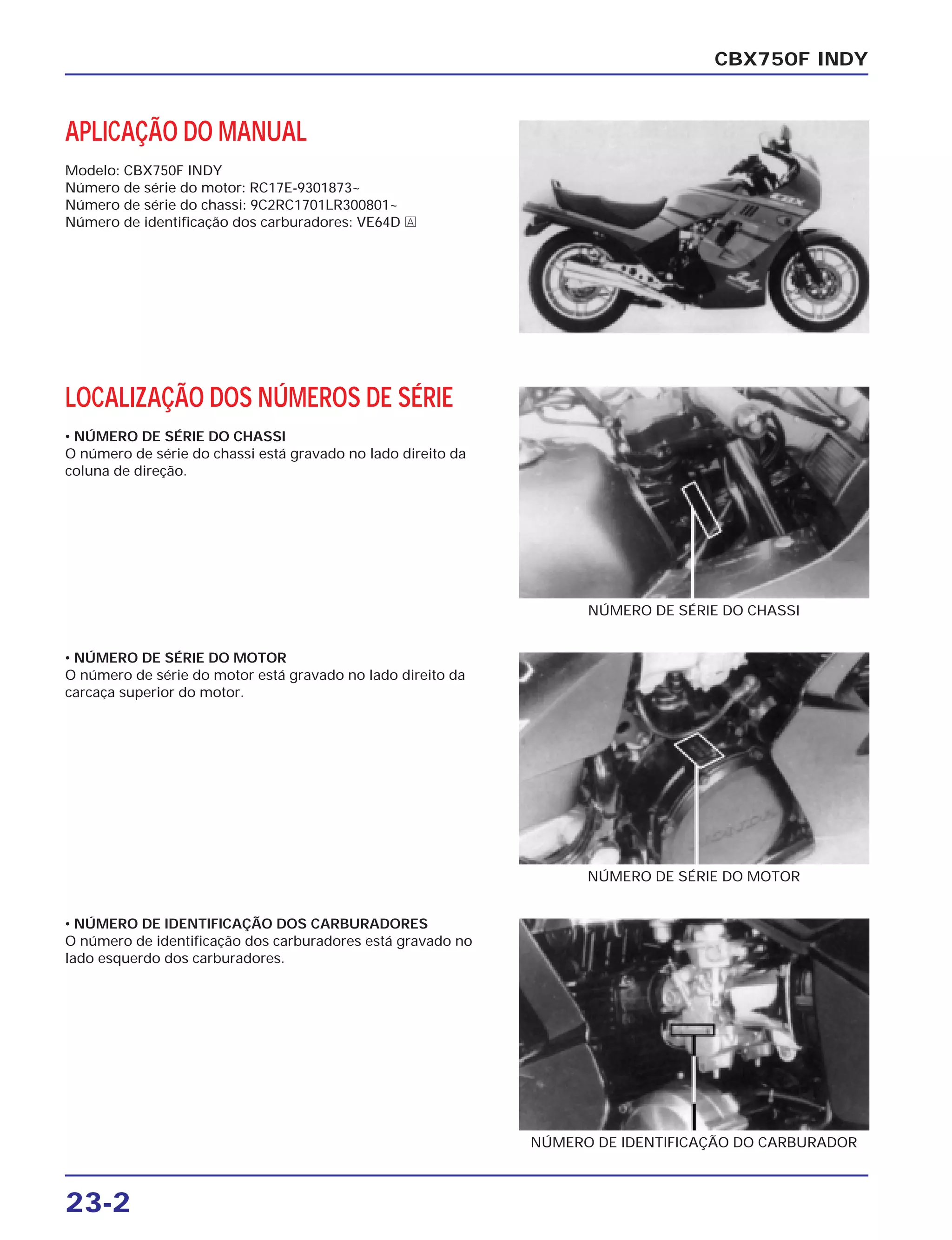 Manual de serviço cbx750 f suplem2 | PDF