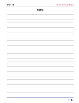 SISTEMA DE ALIMENTAÇÃO
4-17
CR250R
NOTAS
 