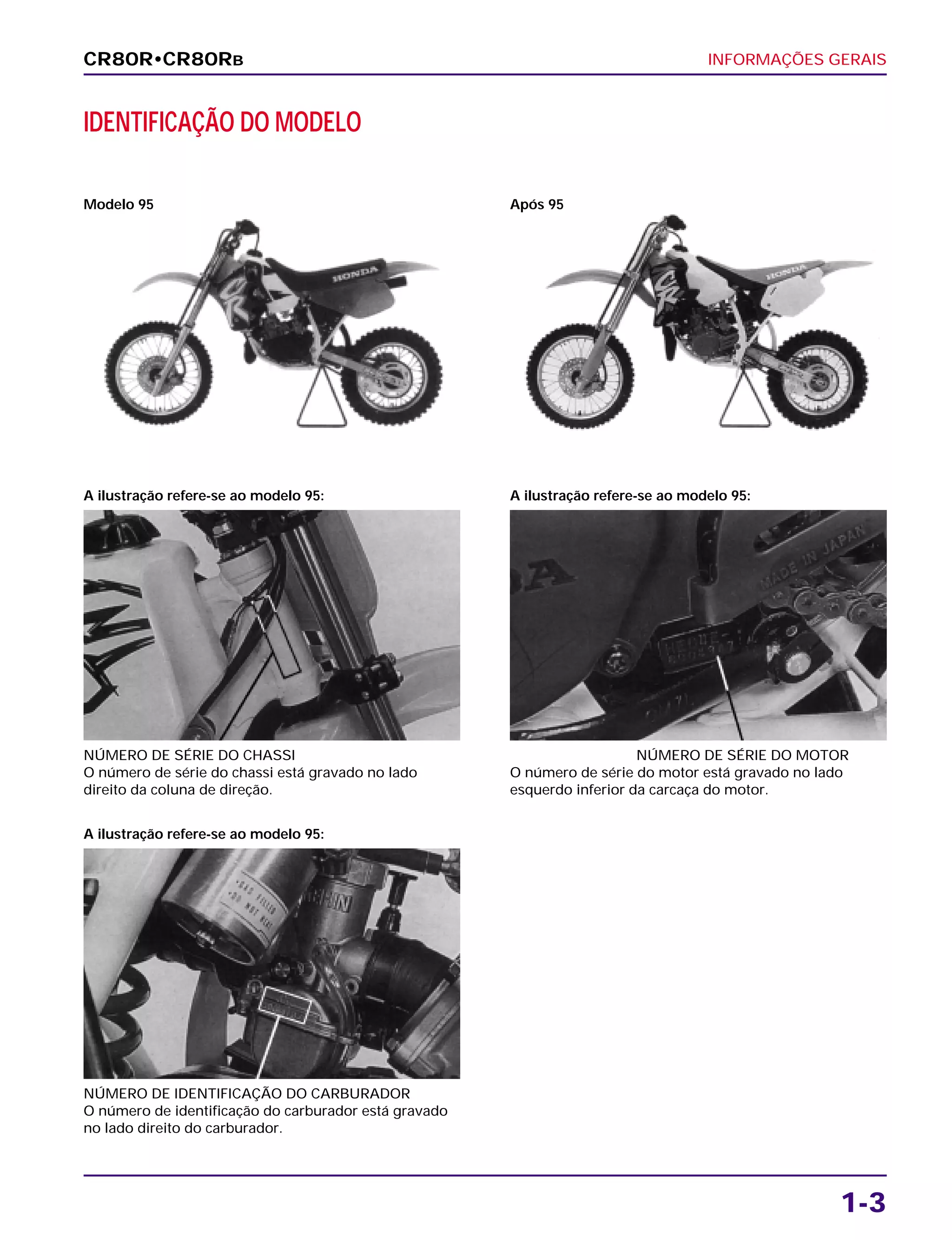 Manual de serviço cr80 r infgeral | PDF