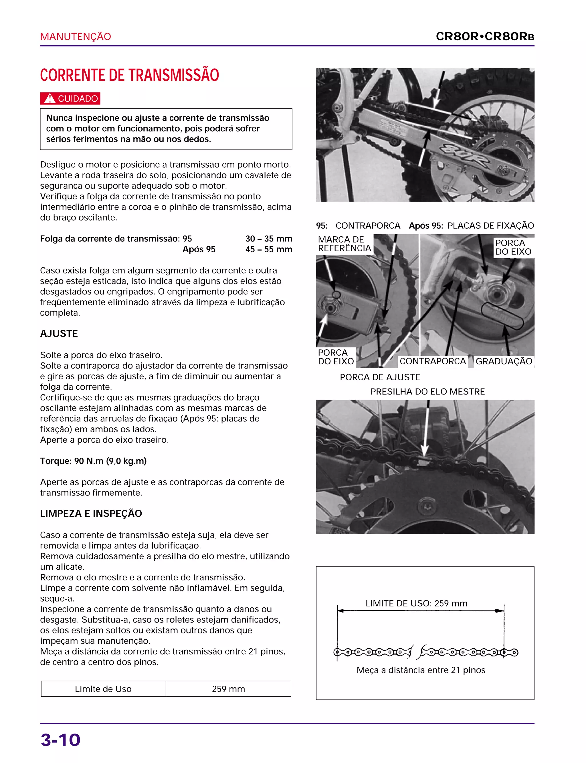 Manual de serviço cr80 r manutenc | PDF