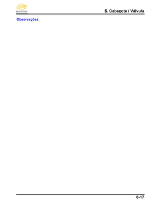 6. Cabeçote / Válvula
6-17
Observações:
 