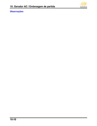 10. Gerador AC / Embreagem de partida
10-10
Observações:
 